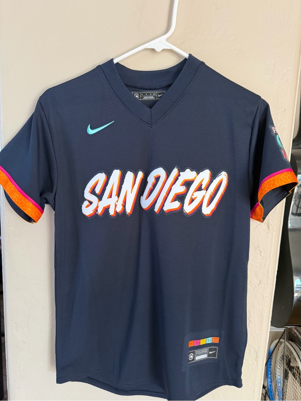 Youth Obsidian Blank San Diego Padres Jersey